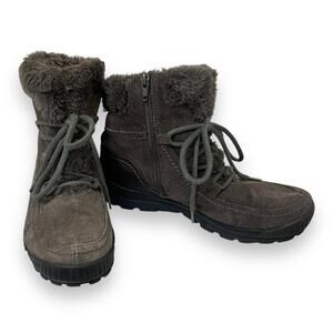 BareTraps Daysha brown fur lined hiking boot
